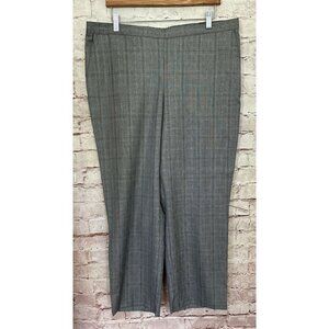 Alfred Dunner Womens Sz 16 PROPORTIONED SHORT Grey Madison Ave Classic Fit Pant